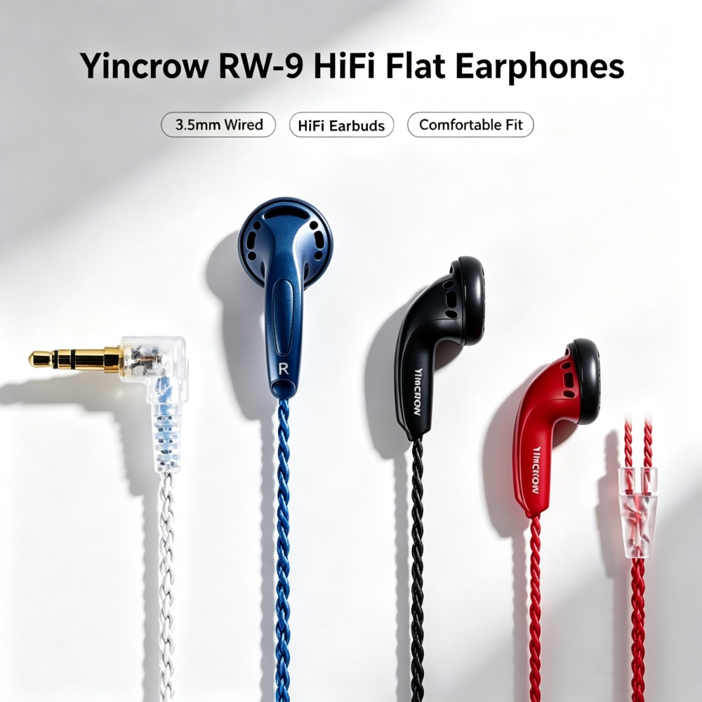 L Musical Instrument - سماعات أذن Yincrow RW-9 HIFI بتصميم