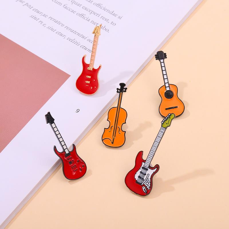 Musical Instrument Symbols - دبابيس مخصصة باس الغيتار دبابيس آلة