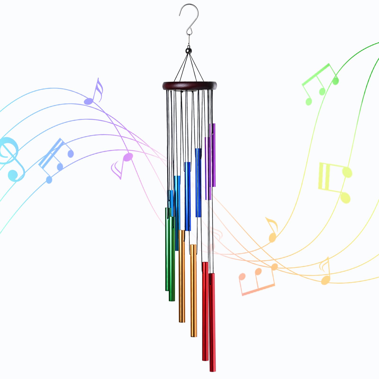 Wind Chime Tubular - جديد 12 أنابيب الرياح الدقات الألومنيوم