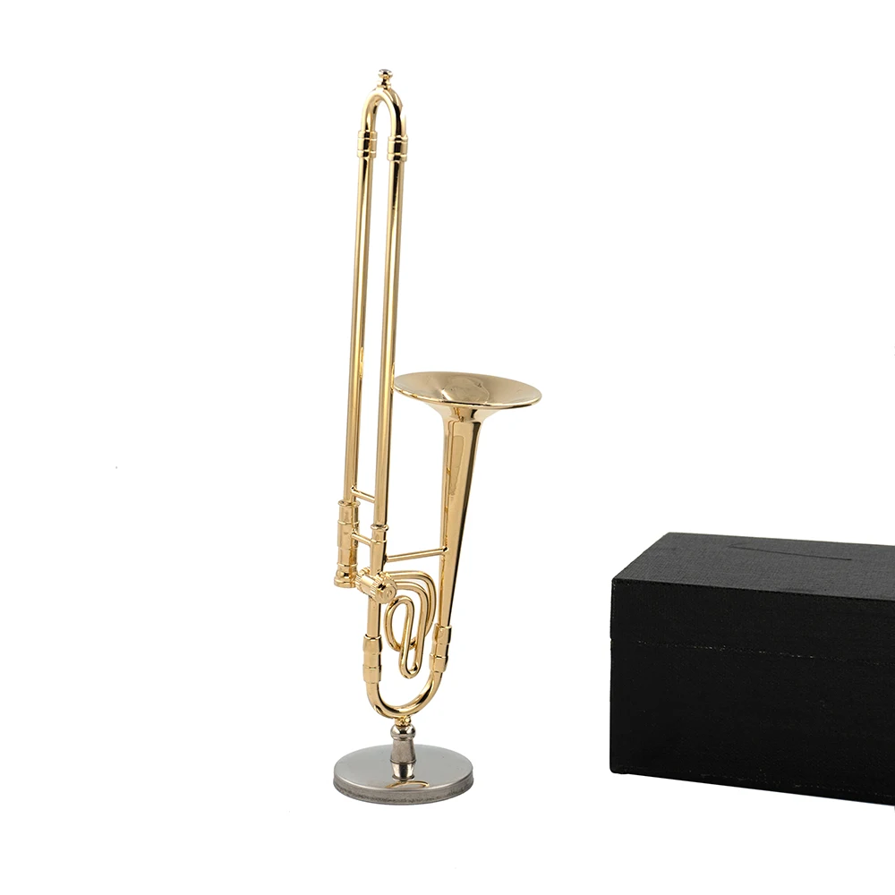 Musical Instrument Trombone - نموذج مصغر من النحاس النقي الترومبون
