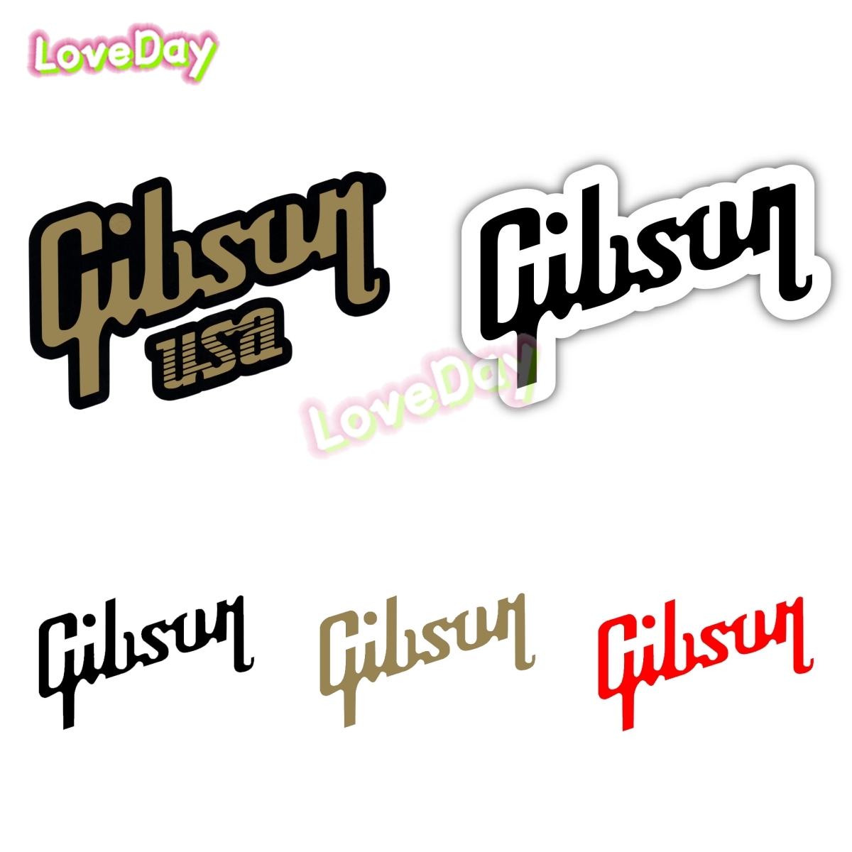 Musical Instrument Logo - جيبسون شعار ملصق مائي الفينيل الغيتار