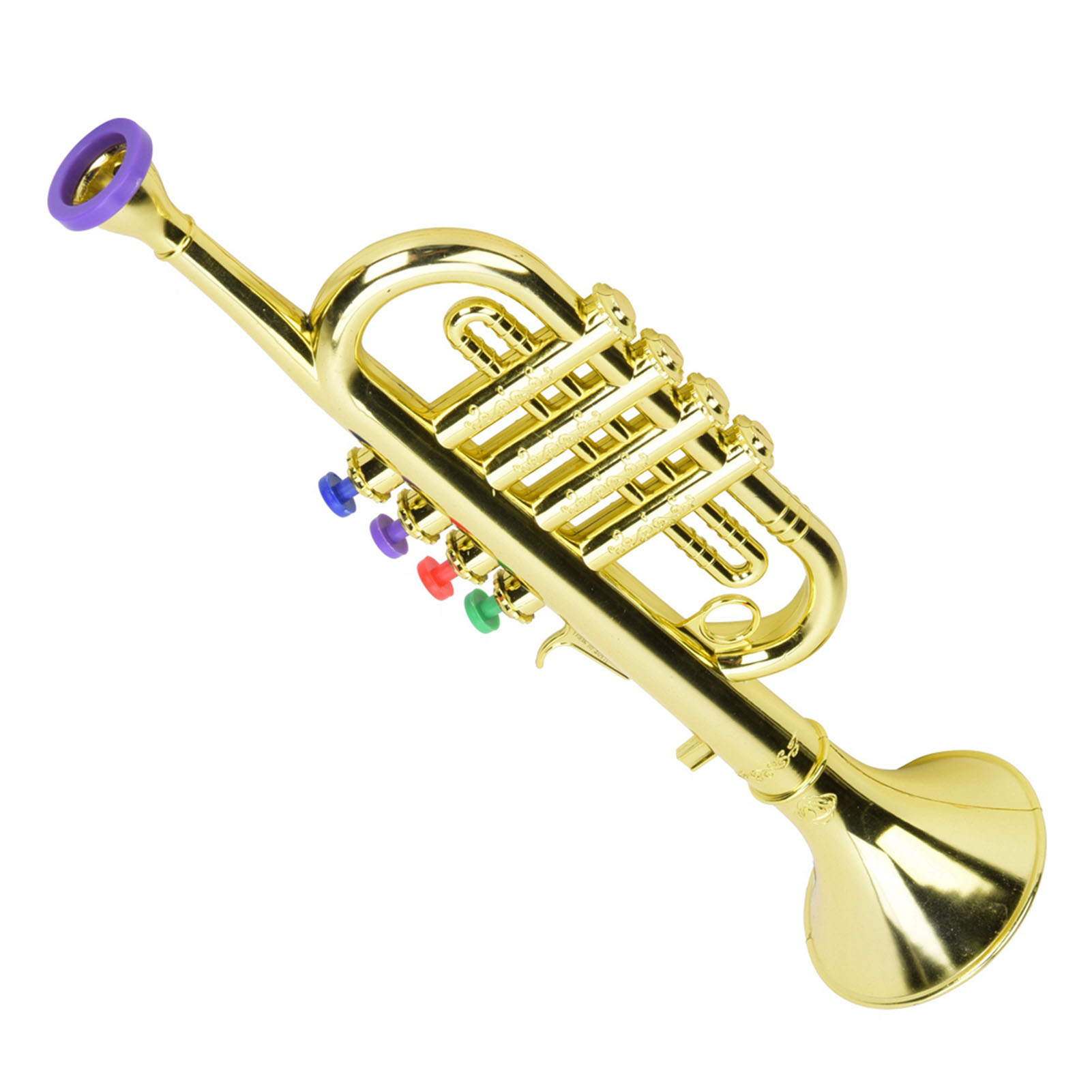 Musical Instrument Harmonium - طفل البوق الذهبي المغلفة البلاستيك الأطفال