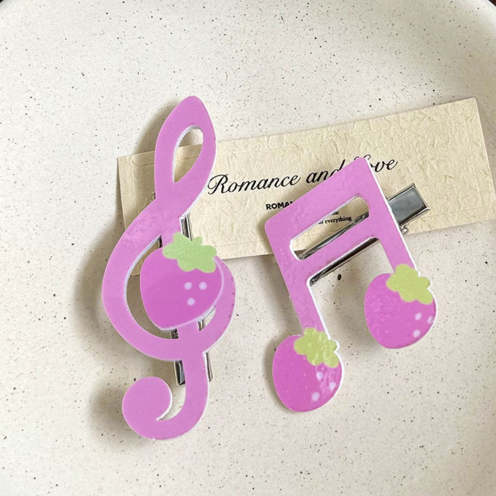 مشبك شعر بتصميم نوتة موسيقية ع - مراجعة Musical Instrument Symbols وسعره