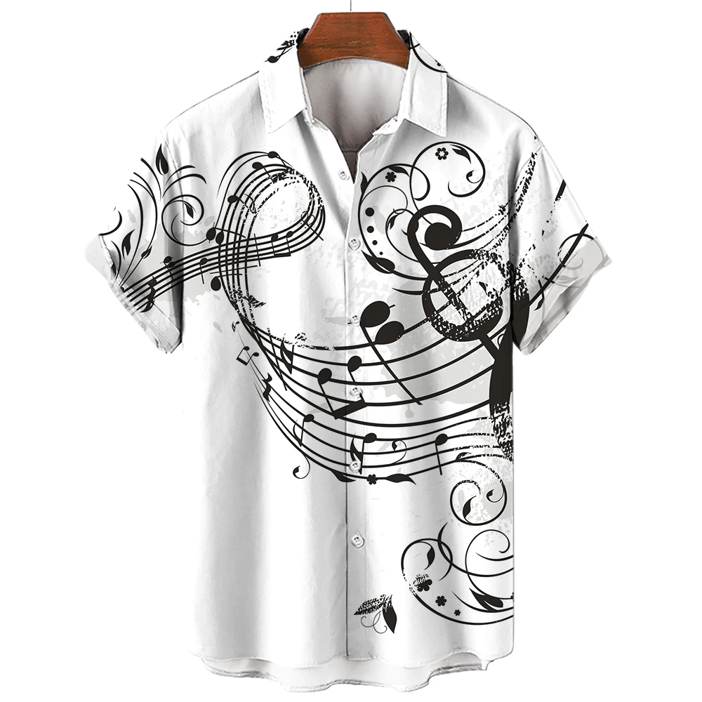 قميص رجالي جديد لصيف 2026، قمي - مراجعة Musical Instrument Symbols وسعره