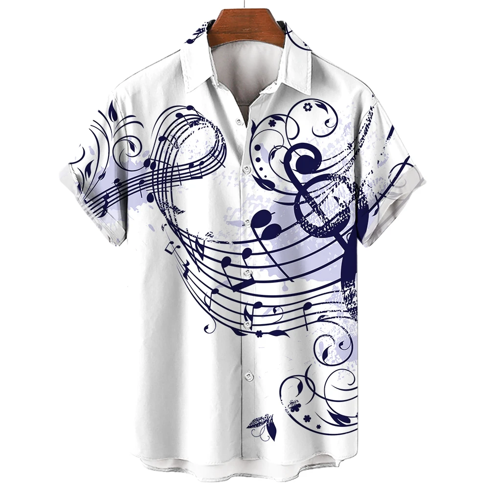 قميص رجالي جديد لصيف 2026، قمي - مراجعة Musical Instrument Symbols وسعره