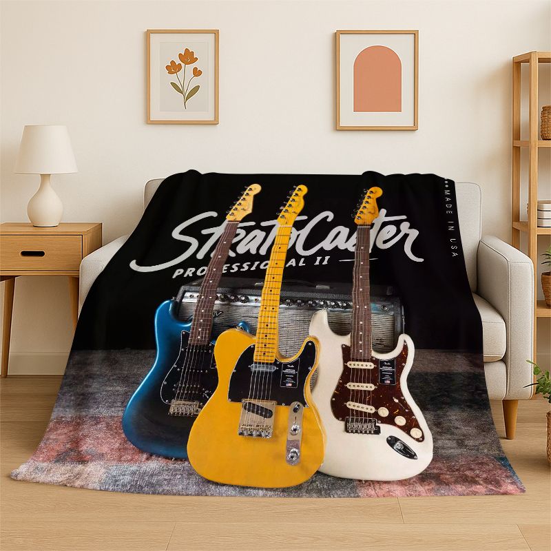 بطانية ناعمة من الفلانيل بتصمي - مراجعة Musical Instrument Logo وسعره
