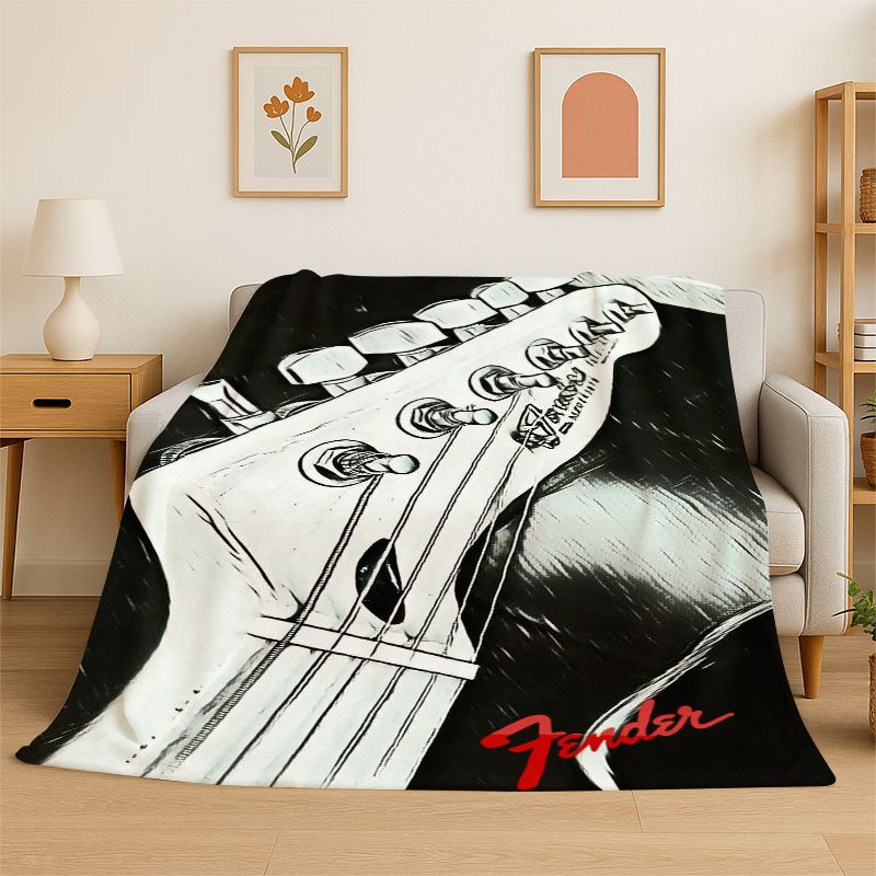بطانية ناعمة من الفلانيل بتصمي - مراجعة Musical Instrument Logo وسعره