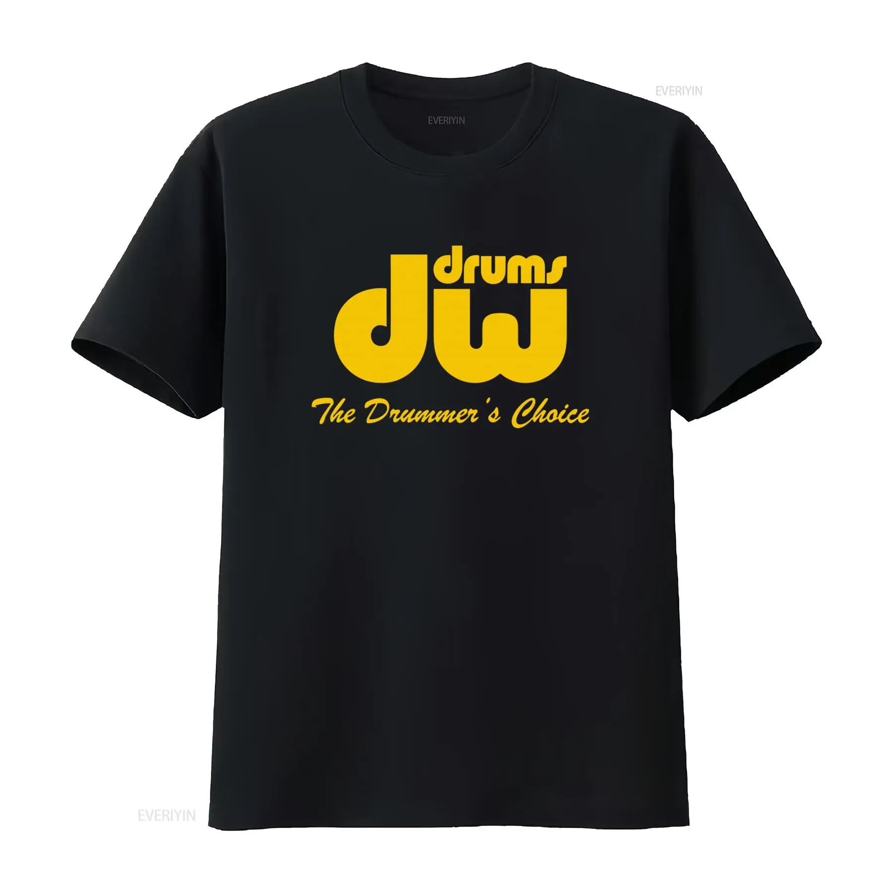 تي شيرت رجالي بشعار DW Drums،  - مراجعة Musical Instrument Logo وسعره