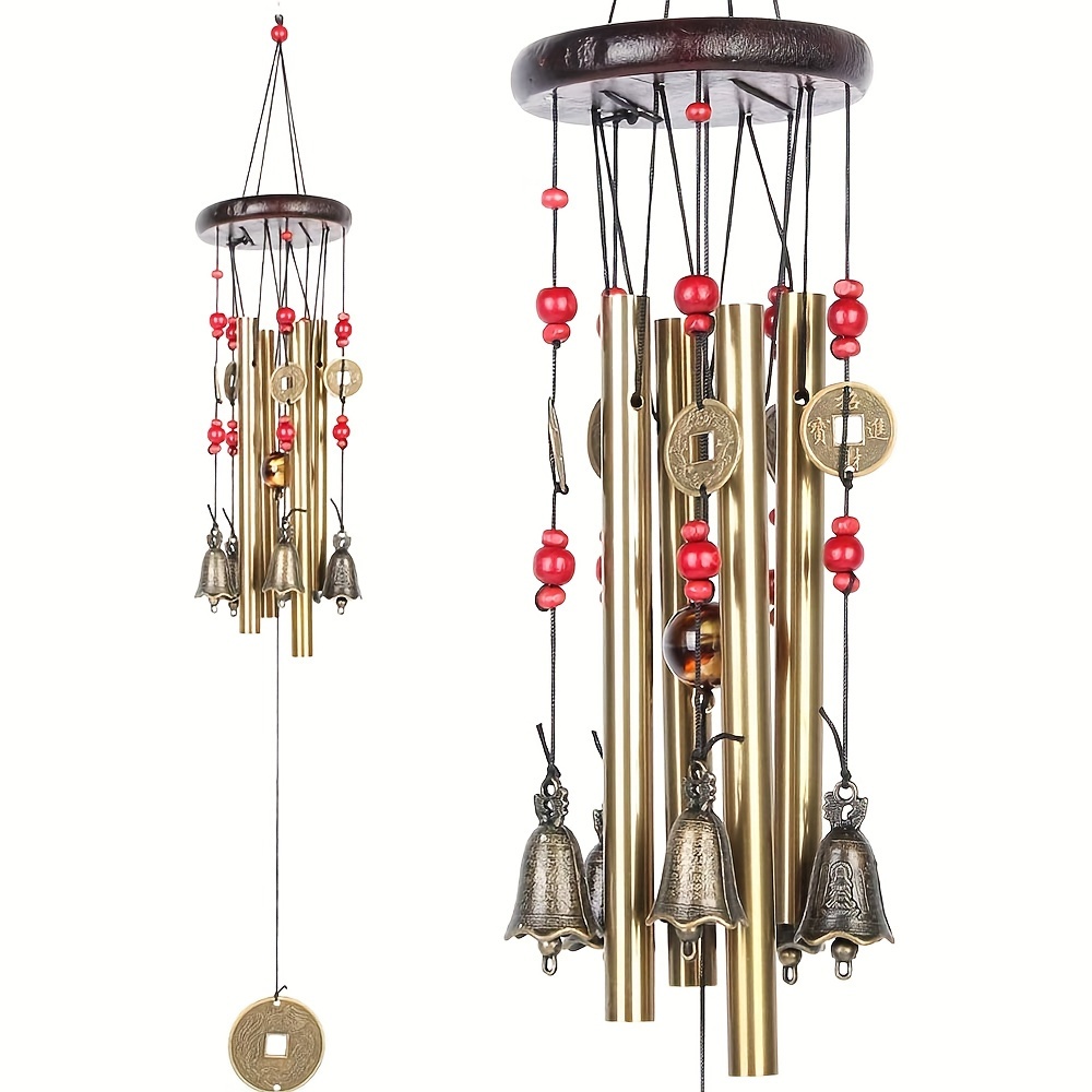 رنين رياح برونزي تقليدي ، ديكو - مراجعة Wind Chime Tubular وسعره