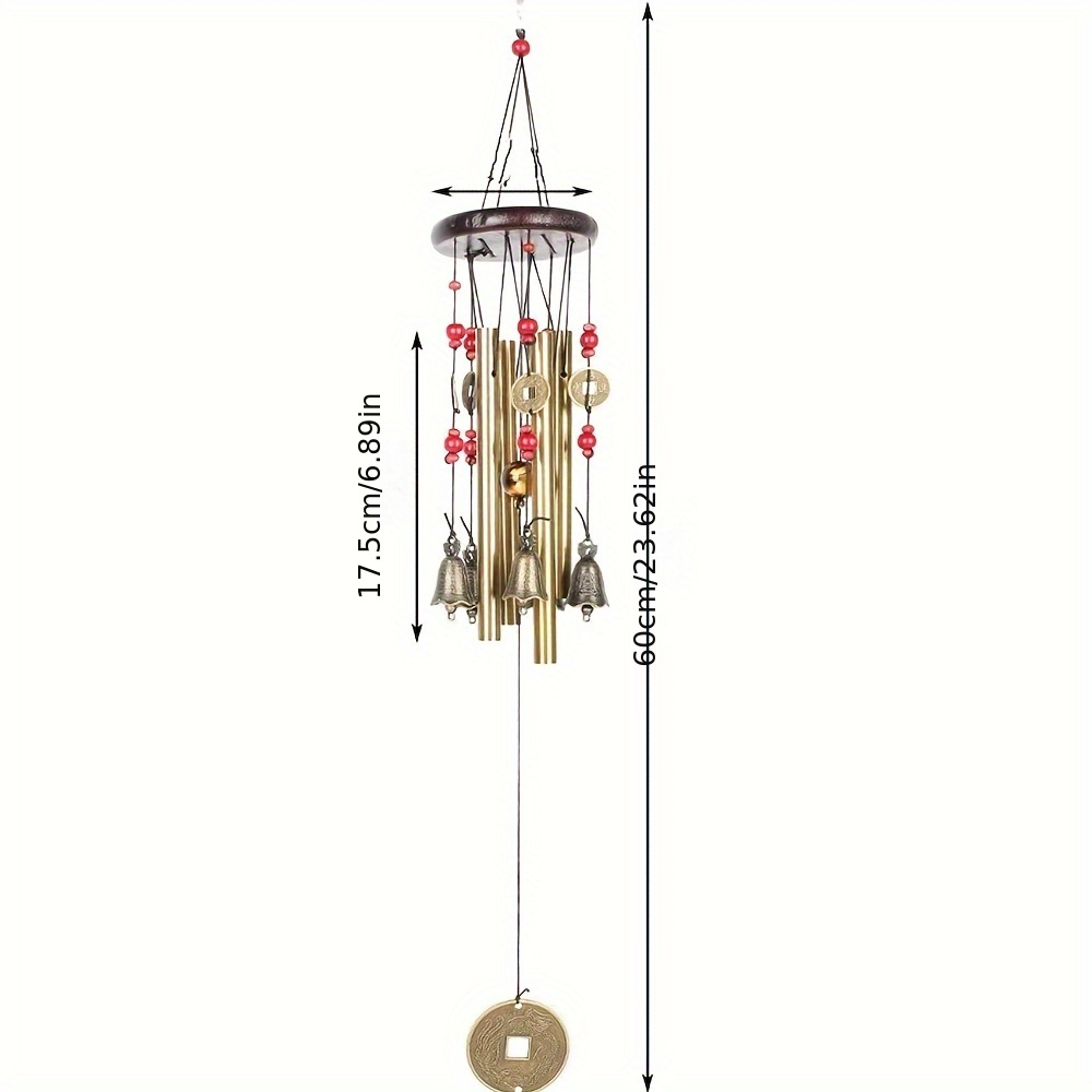 رنين رياح برونزي تقليدي ، ديكو - مراجعة Wind Chime Tubular وسعره