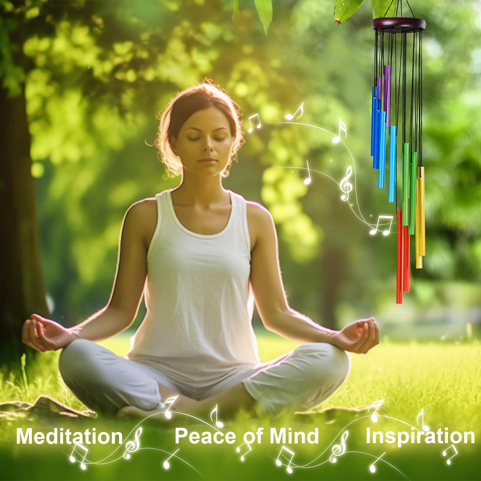 جديد 12 أنابيب الرياح الدقات ا - مراجعة Wind Chime Tubular وسعره