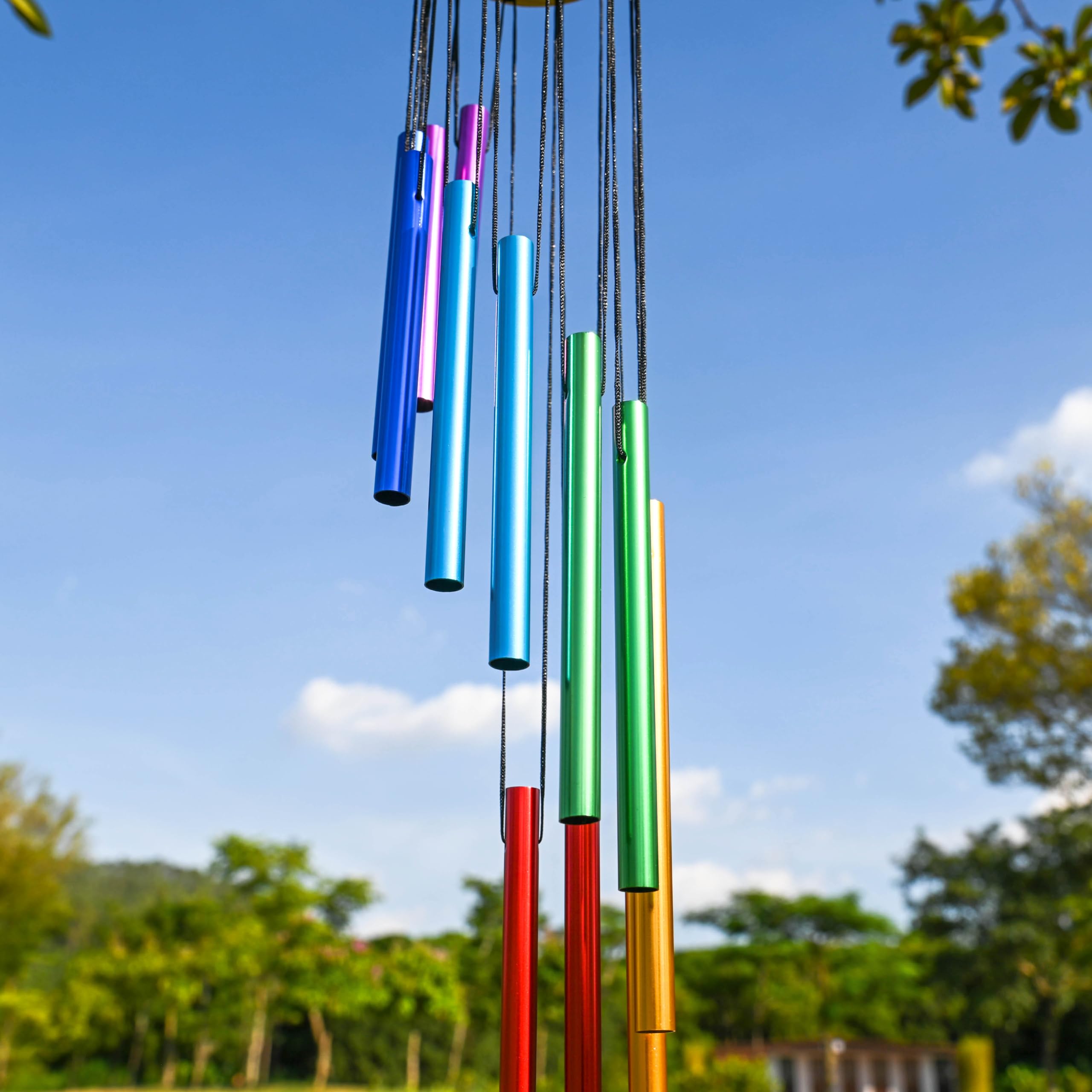 جديد 12 أنابيب الرياح الدقات ا - مراجعة Wind Chime Tubular وسعره