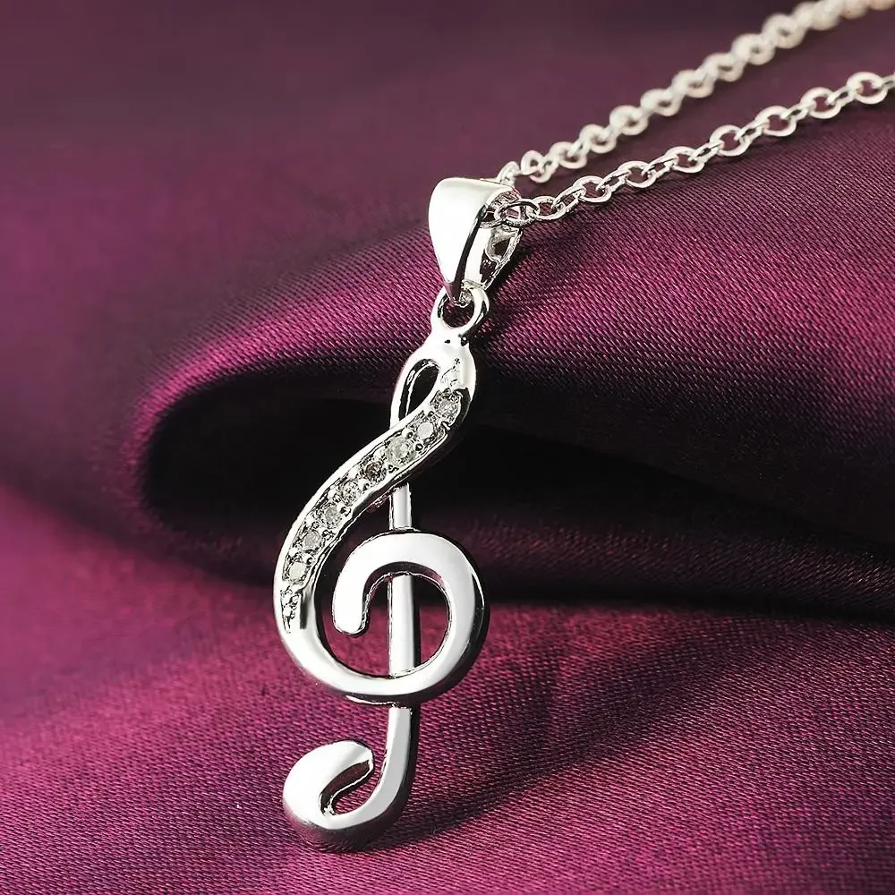 قلادة نسائية عصرية من الفضة ال - مراجعة Musical Instrument Symbols وسعره