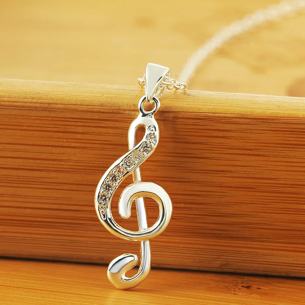 قلادة نسائية عصرية من الفضة ال - مراجعة Musical Instrument Symbols وسعره