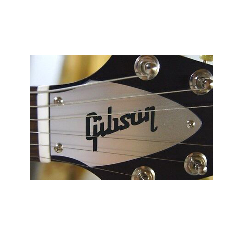 جيبسون شعار ملصق مائي الفينيل  - مراجعة Musical Instrument Logo وسعره