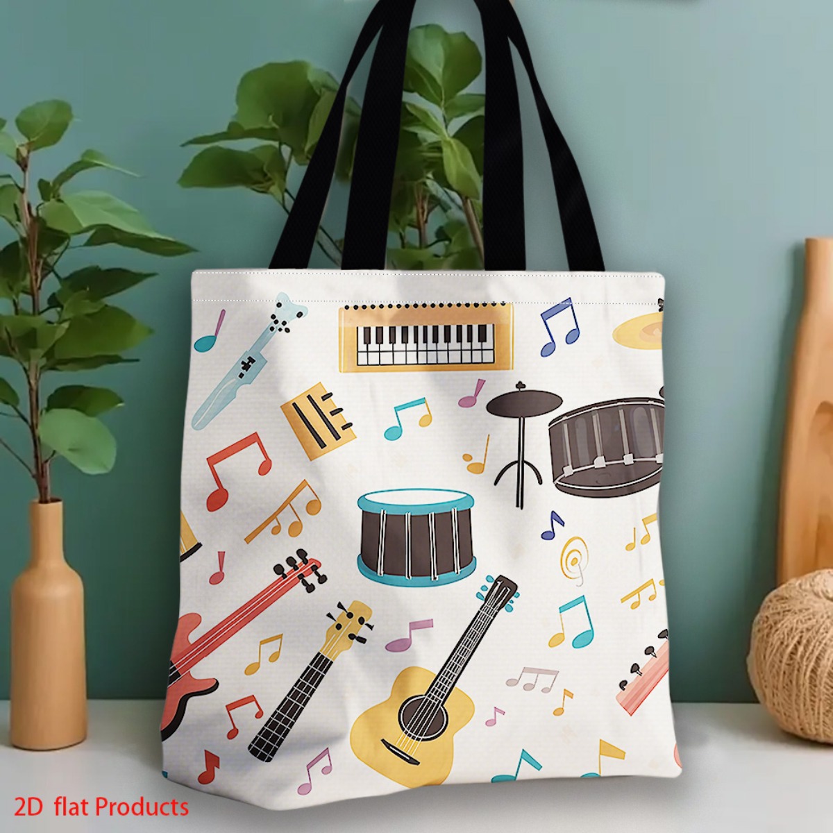 حقيبة تسوق بتصميم نابض بالحياة - مراجعة Musical Instrument Shop وسعره