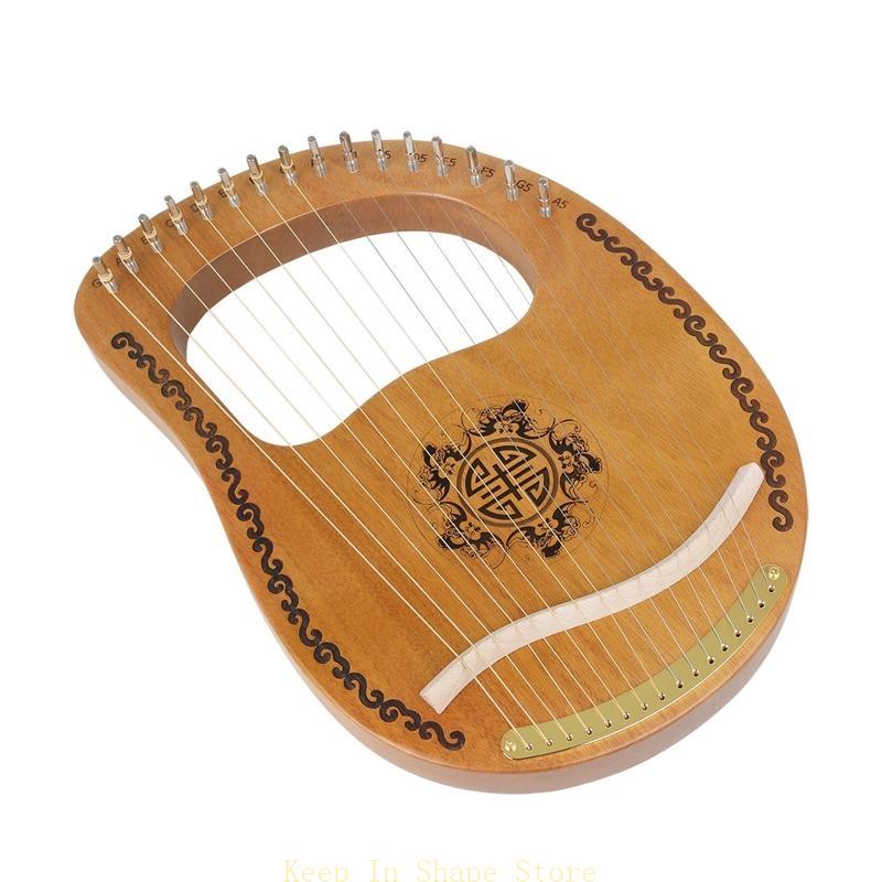 u1jc 16 String Lyre Harp ، Lyr - مراجعة Musical Instrument Symbols وسعره
