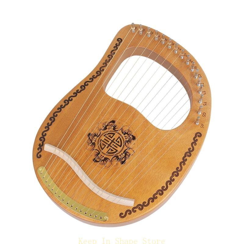 u1jc 16 String Lyre Harp ، Lyr - مراجعة Musical Instrument Symbols وسعره