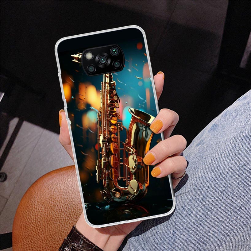 غطاء هاتف بتصميم ساكسفون الموس - مراجعة Musical Instrument Logo وسعره