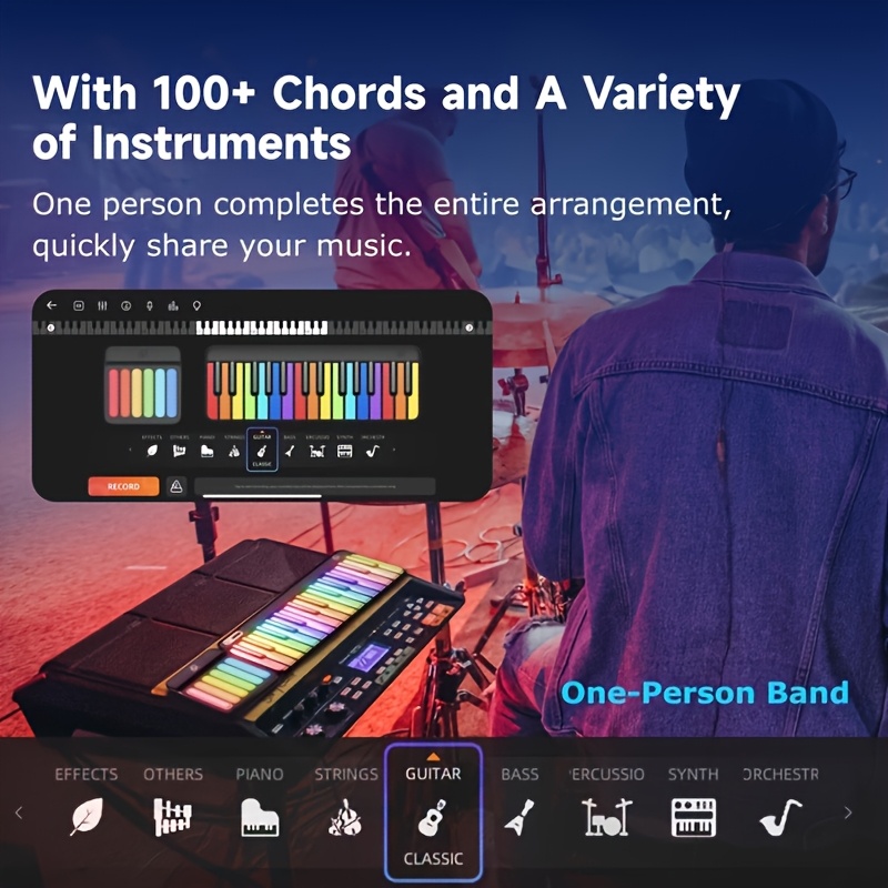 بيانو رقمي ذكي أنيق مزود بإضاء - مراجعة Musical Instrument Easy To Learn وسعره